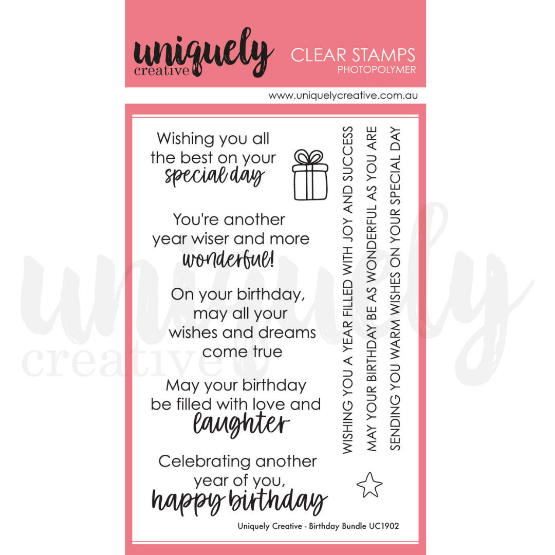 Uniquely Creative Birthday Bundle Stamp