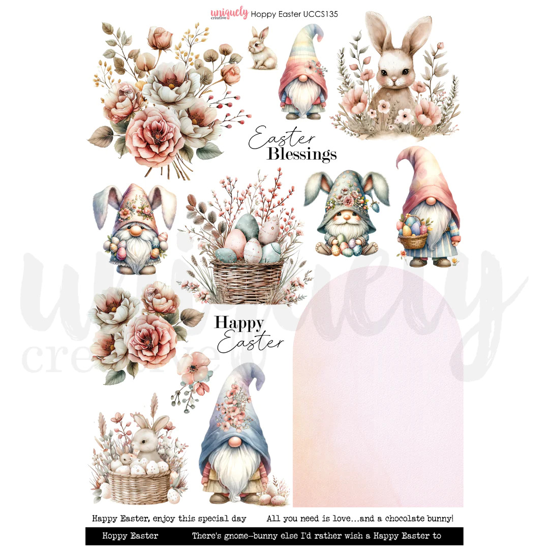 Uniquely Creative Cut-a-Part Sheet Hoppy Easter
