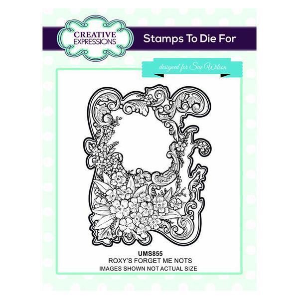 Creative Expressions Roxy's Forget Me Nots Pre Cut Stamp