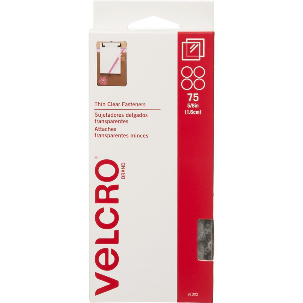 VELCRO Brand Thin Fasteners Dots 16mm 5/8 Inch 75/Pkg