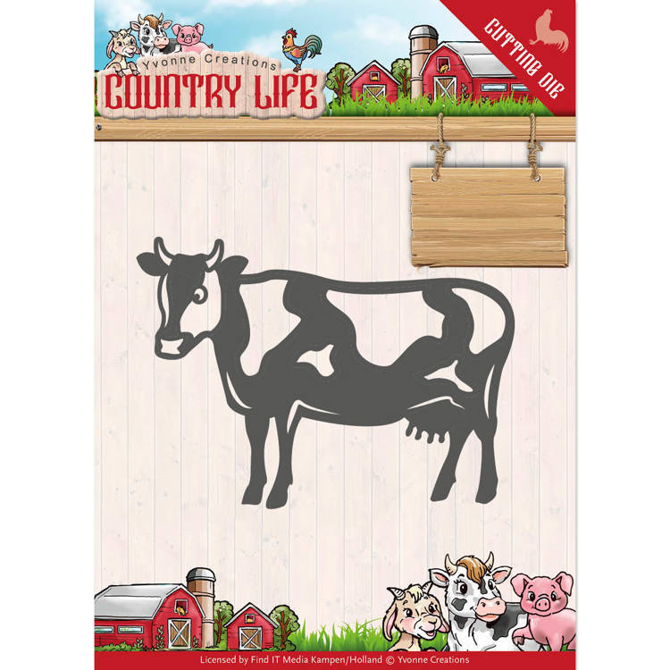 Find It Trading Yvonne Creations Country Life Cow