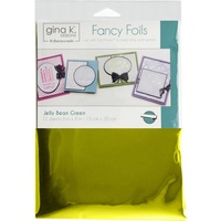 Jelly Bean Green - Gina K Designs Deco Foil 6X8 12/Pkg FREE SHIPPING