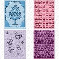 CUTTLEBUG Embossing Folder Set Once Upon a Princess 2 x A2 size folders and 2 larger 5x7 folders