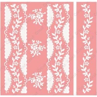 CUTTLEBUG Embossing Folder Anna Griffin Organdy Stripe Border Set A2