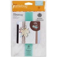CUTTLEBUG Embossing Folder Anna Griffin Fluted Damask Border Set 5x7
