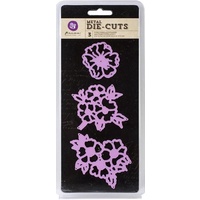 Prima Marketing Purple Metal Dies Open Flowers 3 3/Pkg FREE SHIPPING