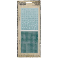 Sizzix Tim Holtz Texture Fades Dot Matrix & Gridlock Set of 2 Folders 656649