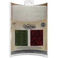 Sizzix Tim Holtz Texture Fades December Calendar & Holiday Words 656941