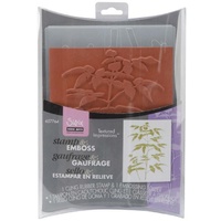 Sizzix Textured Impressions Stamp & Emboss Set Hero Arts Artistic Fern 657764