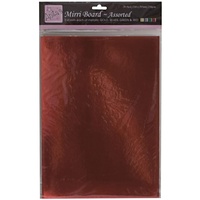 Mirri Board Red Green Gold and Silver Metallic Cardstock A4 20 Sheets FREE SHIPPING
