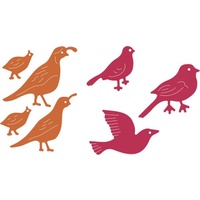 Cheery Lynn Designs B349 Birds of Earth and Sky 7 Birds (Set of 2 Dies)