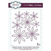 Sue Wilson Dies Finishing Touches Delicate Daisies Open Petals Dies CED1416