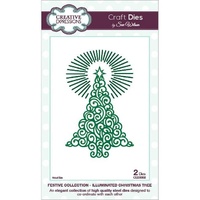 Sue Wilson Dies Festive Collection Illuminated Christmas Tree CED3002
