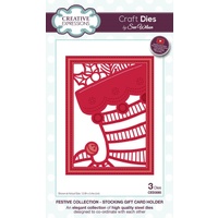 Sue Wilson Dies Festive Collection Stocking Gift Card Holder CED3085