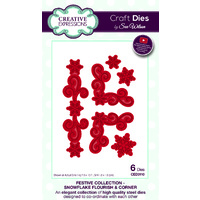 Sue Wilson Dies Festive Collection Snowflake Flourish & Corner CED3110