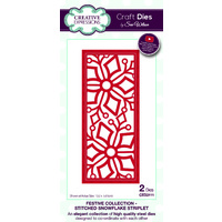 Sue Wilson Dies Festive Collection Stitched Snowflake Striplet CED3111
