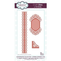 Sue Wilson Dies Scandinavian Collection Corner, Border and Tags CED4202