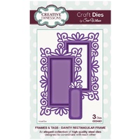 Sue Wilson Dies Frame & Tag Collection Dainty Rectangular Frame CED4301