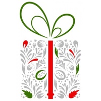 Couture Creations Embossing Folder Ho Ho Ho It's Christmas Giving 4.25x5.5
