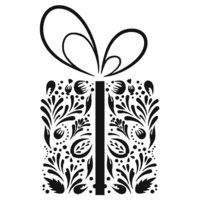 Couture Creations Embossing Folder Ho Ho Ho It's Christmas Gifts and Giving 5x7