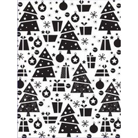 Couture Creations Embossing Folder A2 Wrapped in Joy Joyful Christmas FREE SHIPPING