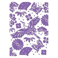 Couture Creations Embossing Folder 5x7 Harmony Collection Oriental Garden