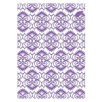 Couture Creations Embossing Folder A2 4.25 x 5.5 The Marriot Collection Velvet Tea Lights