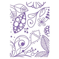 Couture Creations Embossing Folder A2 4.25 x 5.5 The Marriot Collection Fubu