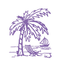 Couture Creations Embossing Folder A2 The Marriot Collection Island Paradise