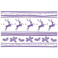 Couture Creations Embossing Folder 5x7 Christmas Collection Reindeer Joy