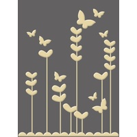 CRAFT CONCEPTS Embossing Folder Playful Garden 4.25 x 5.25 FREE SHIPPING