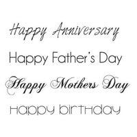 KaiserCraft Clear Stamps - Occasions Words Mini Clear Stamps CS916 FREE SHIPPING