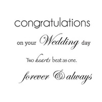 KaiserCraft Clear Stamps - Wedding Words Mini Clear Stamps CS917 FREE SHIPPING