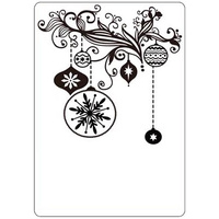 CRAFTS-TOO Embossing Folder Christmas Decorations 4.25x5.5 FREE SHIPPING