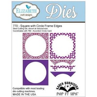Elizabeth Craft Designs Dies Pop It Up Square With Circle Frame Edges