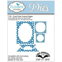 Elizabeth Craft Designs Dies - Pop It Up Oval Dots Frame Edges FREE SHIPPING