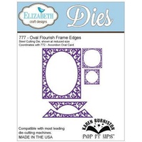 Elizabeth Craft Designs Dies - Pop It Up Oval Flourish Frame Edges FREE SHIPPING