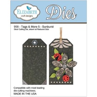 Elizabeth Craft Designs Dies - Tags and More 5 Sunburst FREE SHIPPING