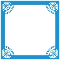 Crafter's Companion Die'sire Embossalicious 8x8 Embossing Folder Art Deco Frame