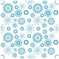 Crafter's Companion Die'sire Embossalicious 8x8 Embossing Folder - Flower Power FREE SHIPPING
