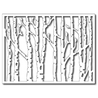 Frantic Stamper Precision Die Horizontal Birch Trees Panel FRADIE09225