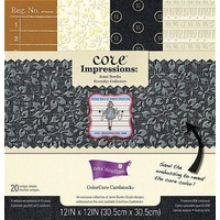 Core'dinations Core Impressions Jenni Bowlin Everyday Cardstock Pad 12X12 20 sheets