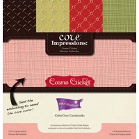 Cosmo Cricket Classics Collection 12x12 Embossed ColorCore Cardstock by Core'dinations 20 sheets