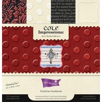 Core Impressions Jenni Bowlin Collection 12x12 Embossed ColorCore Cardstock by core'dinations 20 sheets