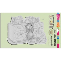 Stampendous Cling Rubber Stamps - House Mouse Tissue Box FREE SHIPPING