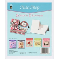 Hot Off The Press Die-Cut Cards with Envelopes 5/Pkg Side Step FREE SHIPPING
