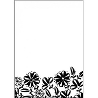Hobby Solution Embossing Folder mpress Mandys Garden Flower Border 10.6cm x 15cm