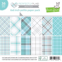 Lawn Fawn Petite Paper Pack 6x6 - Perfectly Plaid Winter LF1253 FREE SHIPPING