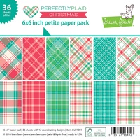 Lawn Fawn Petite Paper Pack 6x6 - Perfectly Plaid Christmas LF1261 FREE SHIPPING