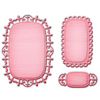 Spellbinders Shapeabilities Die DLites Fancy Label Tags Three S2-101